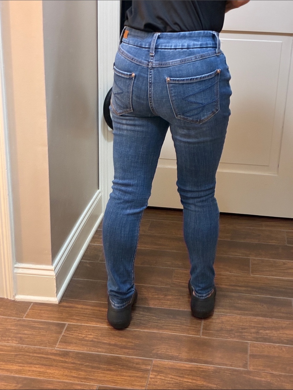 Women’s Seven7 Distressed USA Flag & Red Lace Patched Jeans, High Rise, Size 4 - Picture 4 of 16